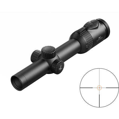 Swarovski Optik 0.75-6x20 Z8i+ Riflescope, 34mm Tube, Illuminated SFP 4A-IF Reticle Rail Mount