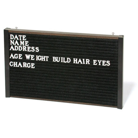 Sirchie 6 x 10" Bureau Identification Sign