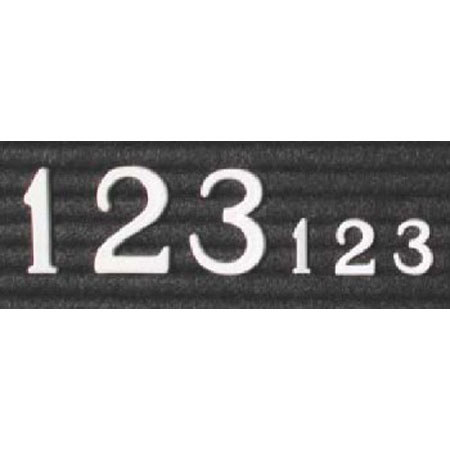 Sirchie Identification Sign Numbers 0-9, 1/2", 1 Each