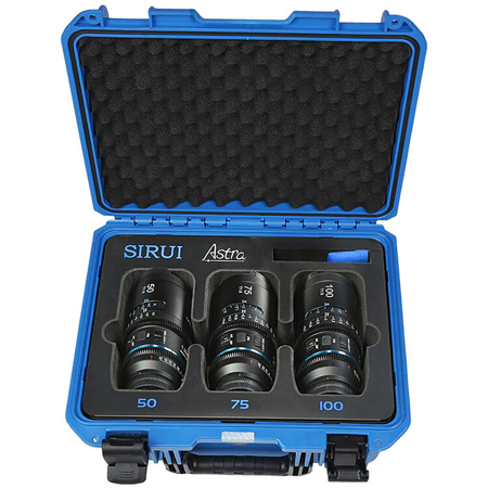 Sirui Astra 50mm, 75mm,100mm T1.8 1.33x Anamorphic 3-Lens Kit for