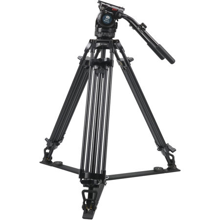 Sirui BCT-2003 3-Section Al Video Tripod with BCH-20 Video Head, 22 lbs Capacity