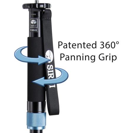 Sirui P-204S Aluminum Photo/Video Monopod - Extends to 63", Supports 17.6 lbs