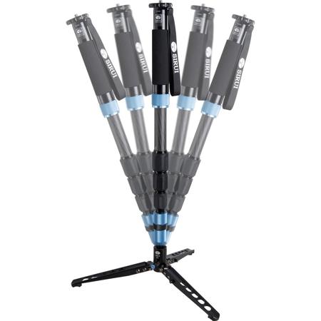 Sirui P-424S Carbon Fiber Photo/Video Monopod, Extends to 74.8", Supports 26.5 lbs (rubber upgraded)