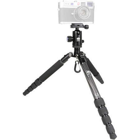 Sirui T-025x 5-section Carbon Fiber Tripod with C-10 BallHead - Black