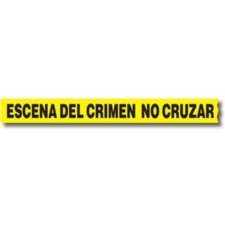 Sirchie 'Escena Del Crimen No Cruzar' Barrier Tape without Boxes, 8 Pack