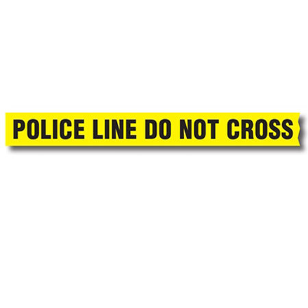 Sirchie Barrier Tape "POLICE LINE DO NOT CROSS" without Dispenser Boxes, 8 Pack, 1000' Rolls