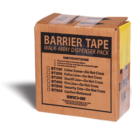 Sirchie Barrier Tape "POLICE LINE DO NOT CROSS" with Dispenser Box, 1 Each