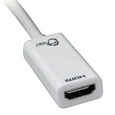 SIIG 20-Pin Mini DisplayPort Male to 19-Pin HDMI Female Adapter, White