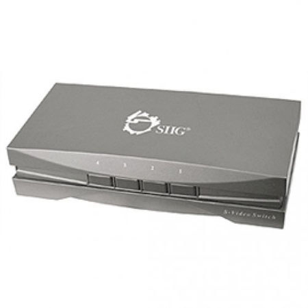 SIIG 4x1 Composite/S-Video & Audio Switch, Silver