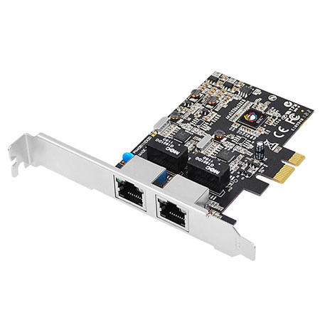 SIIG Dual Profile 2-Port PCI Express Gigabit Ethernet Adapter