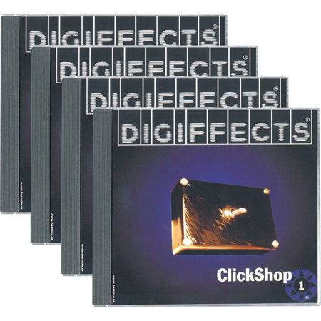 Sound Ideas Digiffects ClickShop Sound Effects Library Series K Audio CD, 4 CDs