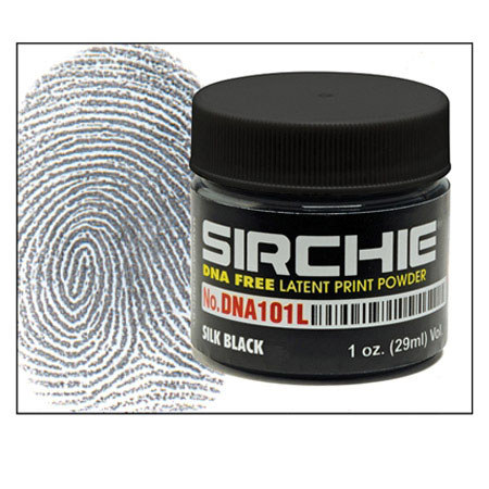 Sirchie DNA Free Latent Finger Print Powder, 1oz, Silk Black