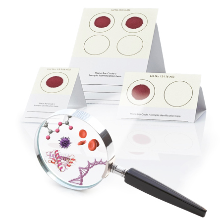 Sirchie 4-Spot DNA Collection Card, Non-Indicating, 100 Pack