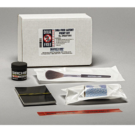 Sirchie DNA Free Fingerprint Lifting Kit with Squirrel Hair Brush