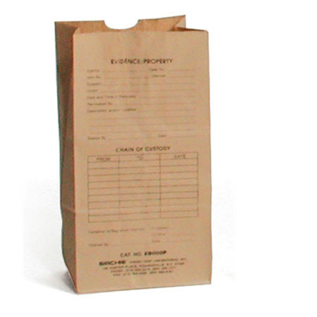 Sirchie Preprinted Kraft Evidence Bag, Set of 2000