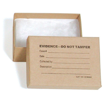 Sirchie Small Evidence Boxes, 50 Pack