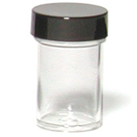 Sirchie Evidence Collection Polystyrene Jars, 1 oz, Set of 15