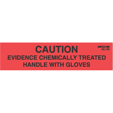 Sirchie Caution Evidence Chemically Treated Labels