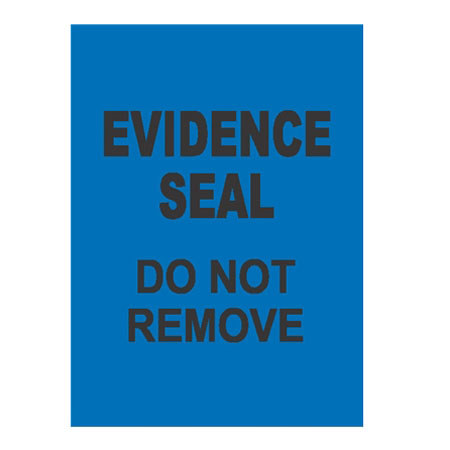 Sirchie Sirchseal Integrity 1.5x2" Seals, 100 Each, Blue