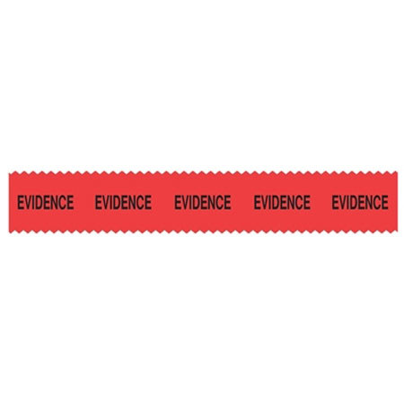 E-Z Peel "Evidence" Tape, 108' On 1" Core, Red