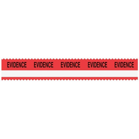Sirchie E-Z-Peel Red/White Evidence 108' Tape with White Stripe