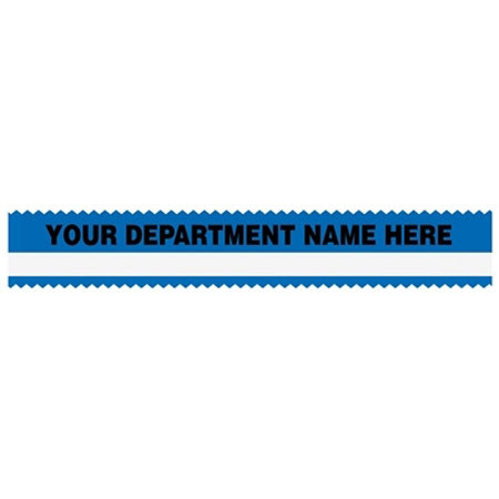 Sirchie E-Z Peel Tape, Custom Imprint, 108', Blue with White Stripe