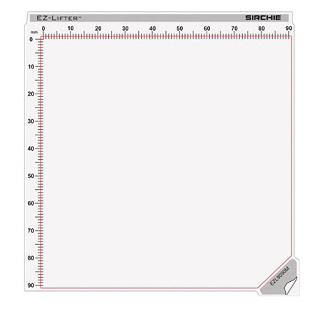 Sirchie EZ-Lifters w/White Vinyl Backing Sheets and ID Labels, 3.5x3.5", 12Pack