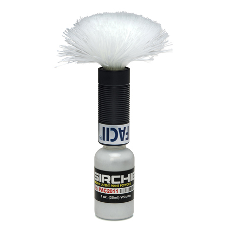 Sirchie FACII Powder/Brush Delivery System, Silver/Gray