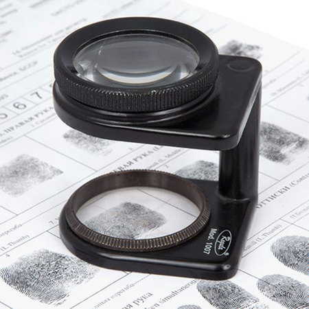 Sirchie Dactyloscopic 5X Fingerprint Magnifier with Henry Disc