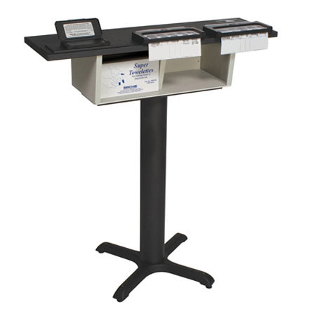 Sirchie Regular Pedestal Porelon Fingerprint Unit with Double Cardholder