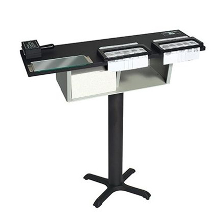 Sirchie Pedestal Printmatic Fingerprint Unit with Double Cardholder