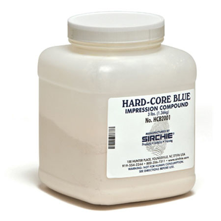 Sirchie Hard-Core Blue Casting Material, 3 lbs. (1.36kg)