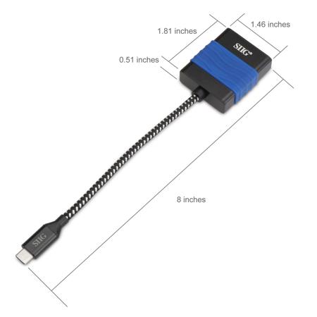SIIG USB Type-C to VGA Video Cable Adapter