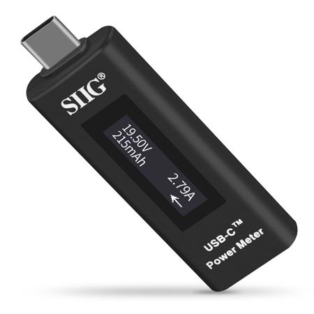 SIIG USB-C Power Meter Tester with Digital Indicator
