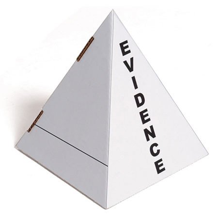 Sirchie Crime Scene ID/Evidence Pyramid Marker, Set of 100