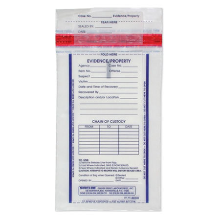 Sirchie Integrity Evidence Bags, 4 x 7.5", Case of 500