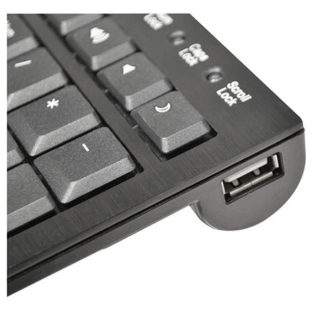SIIG USB Premium Aluminum Keyboard with Hub