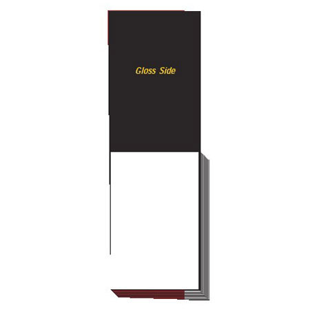 Sirchie Lifted Print Backing Sheet Pads, 5.5x8.5", Gloss Black