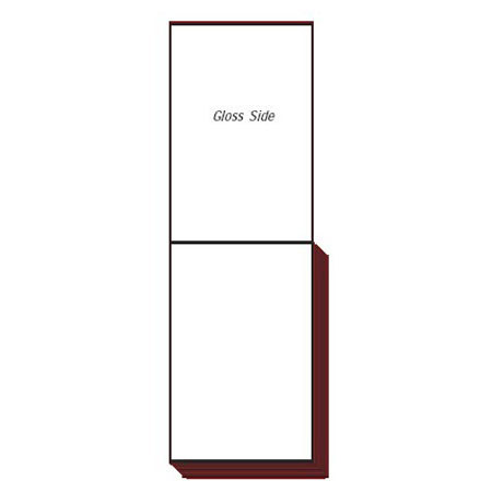 Sirchie Lifted Print Backing Sheet Pads, 2.25x4", Gloss White