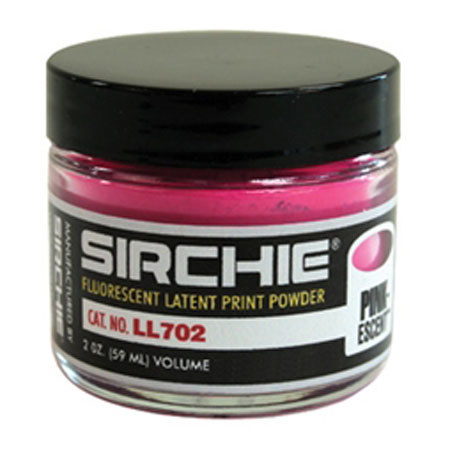 Sirchie Pinkescent Fluorescent Print Powder, 2oz Volume