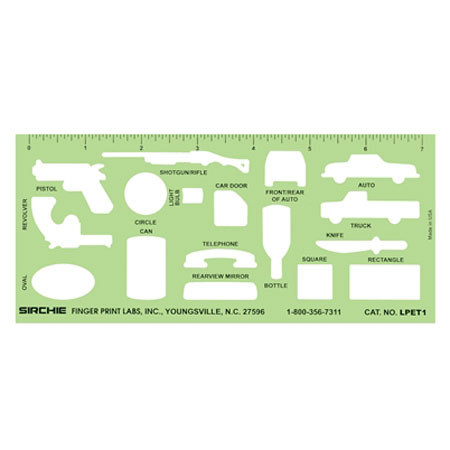 Sirchie Latent Print Evidence Template
