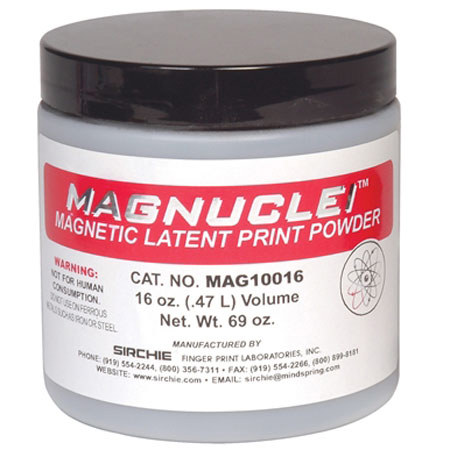 Sirchie MAGNUCLEI Magnetic Latent Print Powder, 16oz