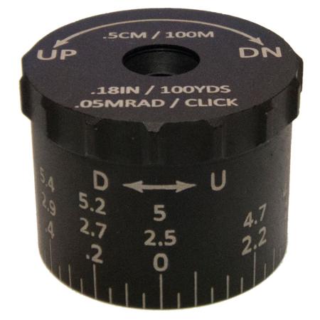 Sightron 0.05 MRAD Tactical Elevation Turret for Many SIII Series Riflescopes