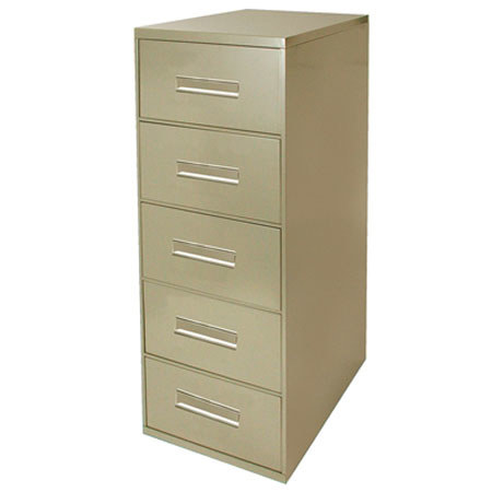 Sirchie Bureau Card File Cabinet with Out Lock (TAN)