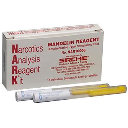 Sirchie NARK Mandelin Reagent, Amphetamines, 10 Tests