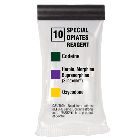 Sirchie NARK II Special Opiates Reagent - 10 Test Box
