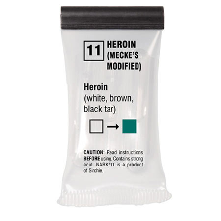 Sirchie NARK II Mecke's Reagent, All Heroin, 10 Tests