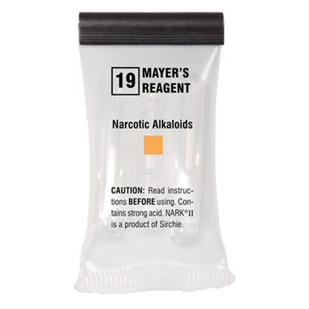 Sirchie NARK II Mayer's Reagent, Narcotic Alkaloids, 10 Tests