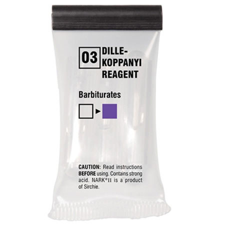 Sirchie NARK II Dille-Koppanyi Reagent, Barbiturates, 10 Tests