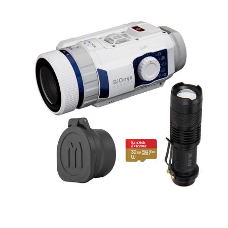 SiOnyx Aurora Sport Water-Resistant IR Color Camera W/32GB Card/IR Flashlight/CV